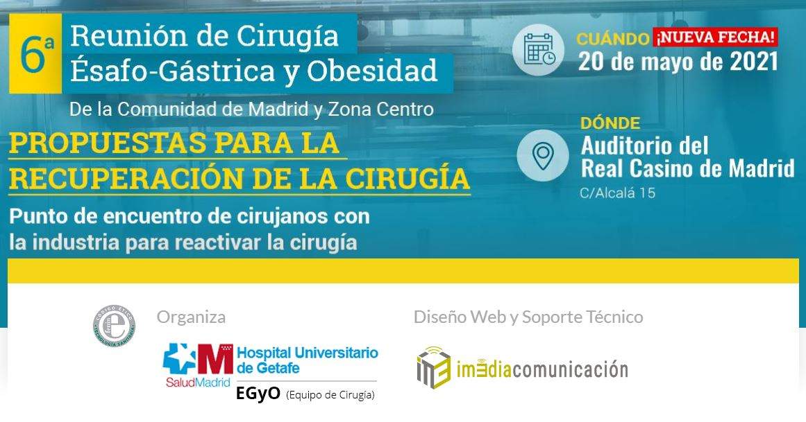 La empresa albaceteña Im3dia Comunicación colabora con la 6ª Reunión de Cirugía Ésafo-Gástrica y Obesidad de la Comunidad de Madrid y Zona Centro