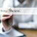website hosting concept with search bar