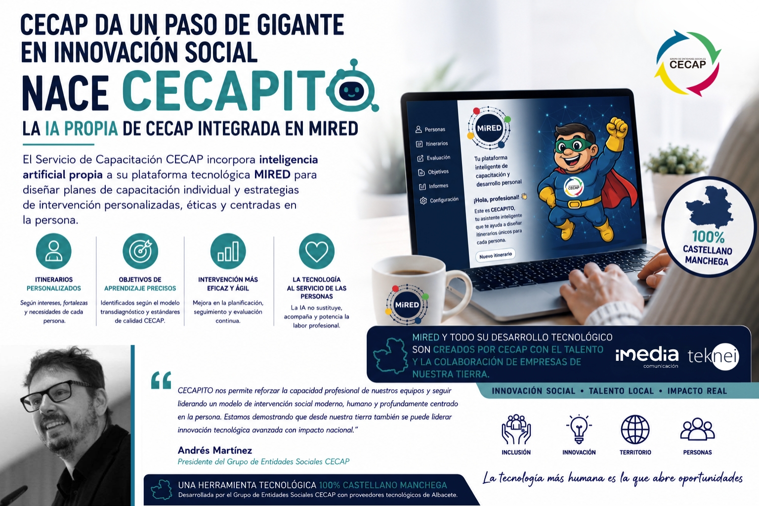 CECAPITO: cómo hemos ayudado a llevar la inteligencia artificial al corazón de la innovación social desde Albacete